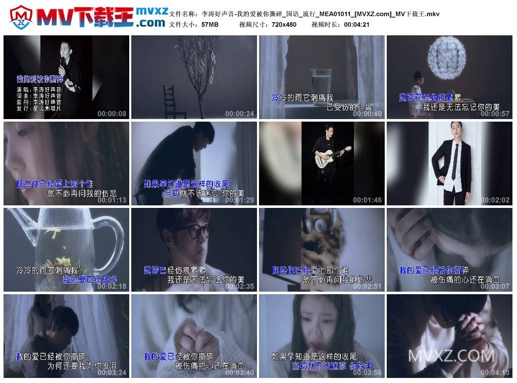 李涛好声音-我的爱被你撕碎_国语_流行_MEA01011